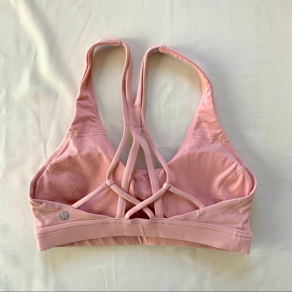 Lululemon Faint Coral Flow Freely Nulu Bra 4 - Picture 2 of 5